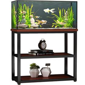 Avolander 759357274304 Fish Tank Stand Metal Aquarium 40-50 Gallon Double Layer With St