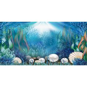 Awert 340533149245 Vinyl 30x18 Inches Underwater World Aquarium Background Aquatic Plants