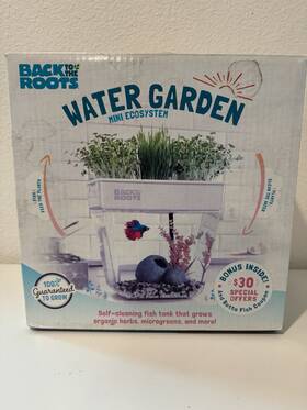 Back To The Roots 810667033934 Water Garden Mini Ecosystem Aquaponics Self-cleaning - Read