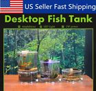 Bai876956 Mini Double Cylinder Clear Acrylic Turtle Fish Tank 6216809922373
