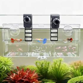 B0fvltp7y8 Baozqua Triple-chamber Aquarium Fish Breeder And Isolation Box Nursery For Guppy