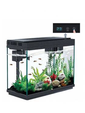 Barkbuddy B0f99z4k7m Fish Tank 2.4 Gallon Aquarium Kit Self Cleaning 7-color
