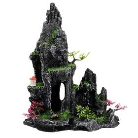 Bcsiuhd B0c14b59sm Aquarium D Cor Thematic Ornaments-mountain View Stone Ornament Tree Rock