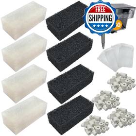 Beaufan B0dk6t3l1f 4 Set Of Three-stage Filtration Tank Filter Maintenance Kit Replacement