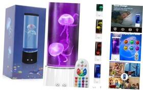 Besight 6606b-1 Jellyfish Lamp Tank Table 17 Color Changing Aquarium White