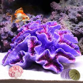 Besimple 735279454697 Aquarium Coral Ornaments Decor Fish Tank Plants Decoration Purple
