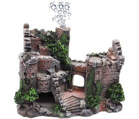 Besimple B08jgd3697 Aquarium Resin Castle Decoration Stone Cave Fish Tank Ornament Hideout