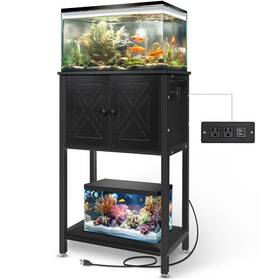 Fts-001 Beuruku 5-10 Gallon Fish Tank Stand Heavy Duty Aquarium With Cabinet Power