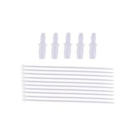 Bevdicnc 95309s16fq 3/8 In X Plastic Hose Barb Fitting 5pcs Pipe Connectors With 10pcs Tie
