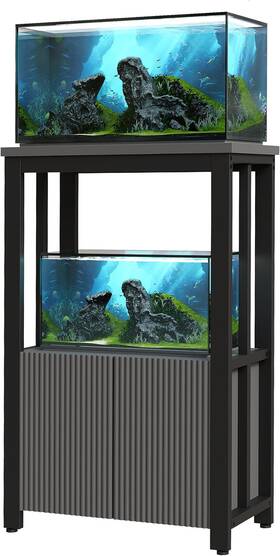 Bewishome 445020992912 5-10 Gallon Fish Tank Stand Heavy Duty Aquarium With Thickened