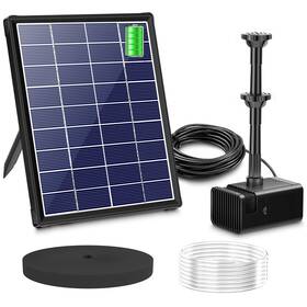 Biling B0dkfp8kyt 5.5w Solar Fountain Pump With 3000mah Battery For Bird Bath Pond Garden