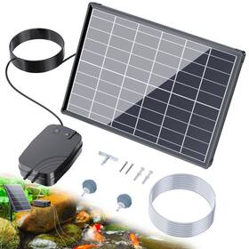 Biling B0dpk54f2w 8w Solar Pond Aerator 4400mah Battery 3 Modes Outdoor Fish Tank Air Pump