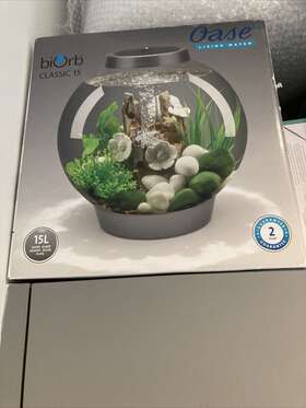 Biorb 822728720004 Classic 15 Aquarium With Standard Light - 4 Gallon Silver