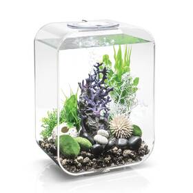 Biorb 822728720479 Life 15 Acrylic 4-gallon Aquarium With White Led Lights Modern Compact