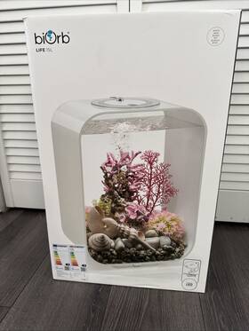 Biorb 822728720493 Life 15 L Acrylic Aquarium White Led Lights Modern