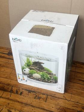Biorb 92393 Tube 15l Aquarium With Standard Light 4 Gallon White New Box