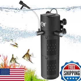B0fhhjlydk Blueyu 4-in-1 Submersible Aquarium Filter For 40-120 Gallon Fish Tanks