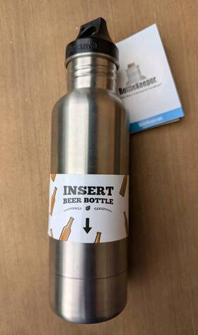 Bottlekeeper Bzof0001 New Stainless Steel Bottle Keeper 12 Oz Drink Cooler Shark Tank Beer/soda Holder