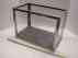 Bottom14x8x10 Vintage Decorator Slate Stainless Fish Piece Trimed Tank