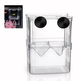Boxtech 698253897272 Aquarium Fish Tank Hatchery Incubator Breeding Box Acrylic White Bre