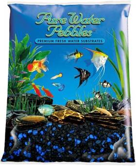 Brand Pure Water Pebbles 70528 Aquarium Gravel 5-pound Midnight Glo Black