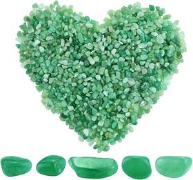 Brand Twdrer 630282632448 2lb/950g Small Natural Green Aventurine Tumbled Chips Crushed Stone