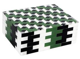 Bright Home 74432 Decorative Nacre Storage Box With Lid - 8 X 6 3 Inch Moss Green