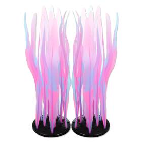 Capastec Qd000143a240318 Aquarium Glowing Kelp Plant Soft Silicone Fish Tank Pink