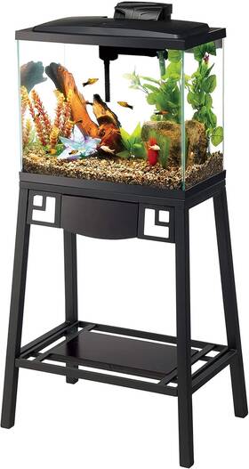 Central Garden & Pet 100136622 Aqueon Metal 20 Gallon High Fish Tank Aquarium Stand 24 Inch L X 12 W 28.25 H G