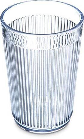 Cfs Brands 400807 Crystalon Stack-all Stackable Tumbler Plastic With Ribbed Texture For