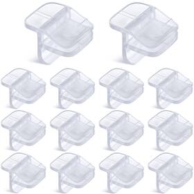 Chunful Mz-chunful-3675 12 Pcs Aquarium Lid Clips Rimless 4.72 X 2.91 1.02 Inches Clear