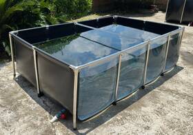 Cl Clc B0f9kc9xrl Collapsible Fish Pond Aquarium With Transparent View - Improved Packaging