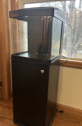 Coralife 2963097 Biocube 32 Gal. Led Aquarium With Black Stand For Storage