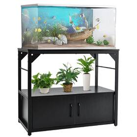 Coscosx 631060182117 40 Gallon Fish Tank Stand Metal Frame Aquarium With Storage Cabinet Fi Coscosx 631060182117 40 Gallon Fish Tank Stand Metal Frame Aquarium With Storage Cabinet Fi