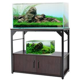 Coscosx 774351315280 40 Gallon Fish Tank Stand Metal Frame Aquarium With Storage Cabinet Fi