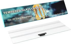 Cuczuus 445021869824 29.21 X 11.69 0.16in Clear Tempered Glass Canopy Aquarium Fish Tank Hoods Fits
