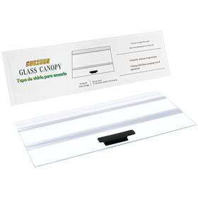 Cuczuus 761661376803 19.33x9.65in Clear Tempered Glass 1pcs-19.33x9.65in Transparent