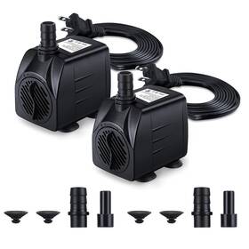 Cwkj B0947r4w1g Fountain Pump 2 Pack 220gph Submersible Water 15w 900l/h Outdoor Fount