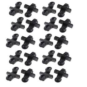 Dahszhi 732515853771 Aquarium Fish Tank Divider Suction Cup Plastic Sheet Holder Black - 20pcs