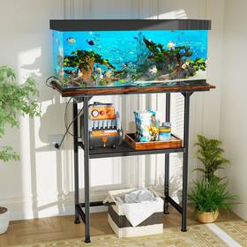 Dalemhome Psas1001br Dalehmome Fish Tank Stand 20-29 Gallon 31.5 X 15.7 Inch Aquarium Stan