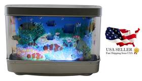 Dependable Industries Inc. Essentials 18354 Realistic Moving Tropical Artificial Fish Aquarium Lamp Perfect For Kids Adults
