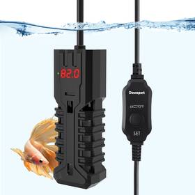 Devopet B0fkg7l7fn 100w Aquarium Heater Adjustable Fish Tank With Digital Display 10-20 Gal