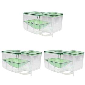 Doitool 20c599segj956xv9h 3pcs Box Aquarium Breeding Tank Isolated Fish Hatching Boxes Br
