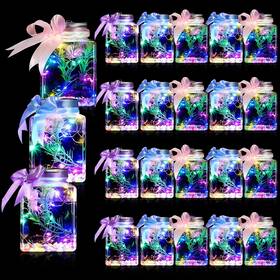 Domensi Gen-domensi-1950 20 Pcs 17oz Led Plastic Fish Bowls Ivy 3ftft Glowing Vases Unbreakable Pl