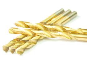 Drillforce Df20020 5 Pcs 23/64 Inch Titanium Coated Drill Bits In