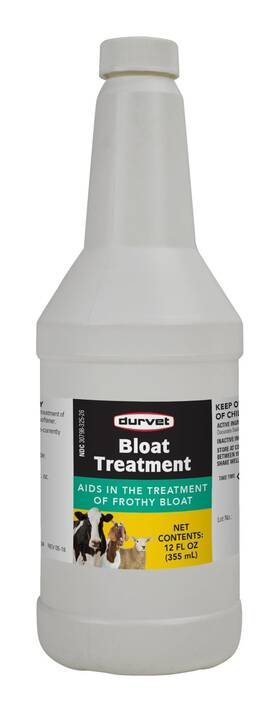 Durvet 107040 Bloat Treatment For Cattle Sheep And Goats 12-ounce Bottle