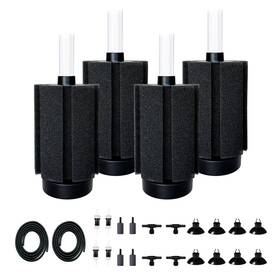 Dvhey B0cnxc9pqz 4pcs Aquarium Sponge Filter 40/50gal With Airstone For Betta Shrimp Fish T