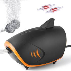 Dzn 313047759733 4w 110gph Powerful Aquarium Air Pump 2-outlets Adjustable For 20-200gl Tank