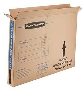 Fellowes 7711201 Up To 40 Inch Tv/picture/mirror - Moving Box 4 Pack 37 X 27 In Medium