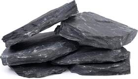 Fiscape Aqsl1520 06f 6 Natural Aquarium Rocks Inch To 8 Perfect 6-8 In Length 06 Pcs Black